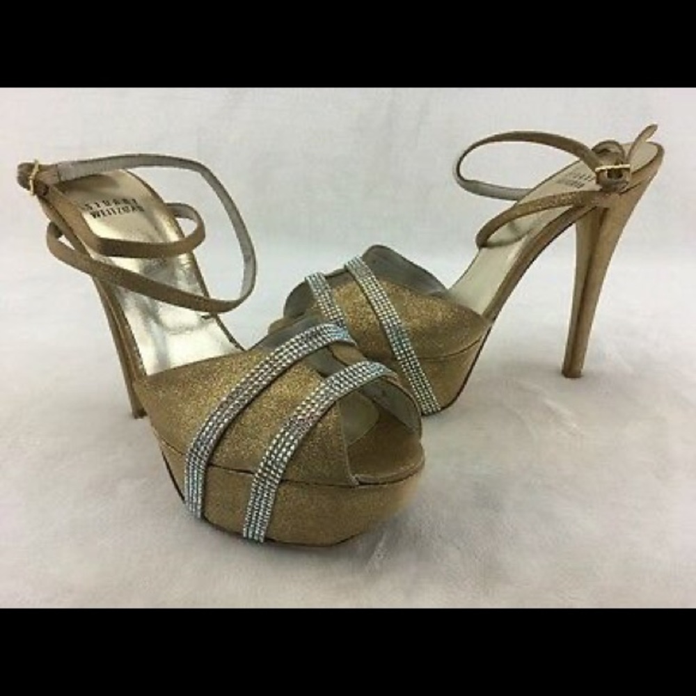 NEW Stuart Weitzman Jazziest Platform Heels - Picture 3 of 8